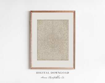 Tapestry II | Neutral Vintage Tapestry Art Print for Digital Download | Antique Textile Printable Wall Art | Beige Wall Decor | Asian Art