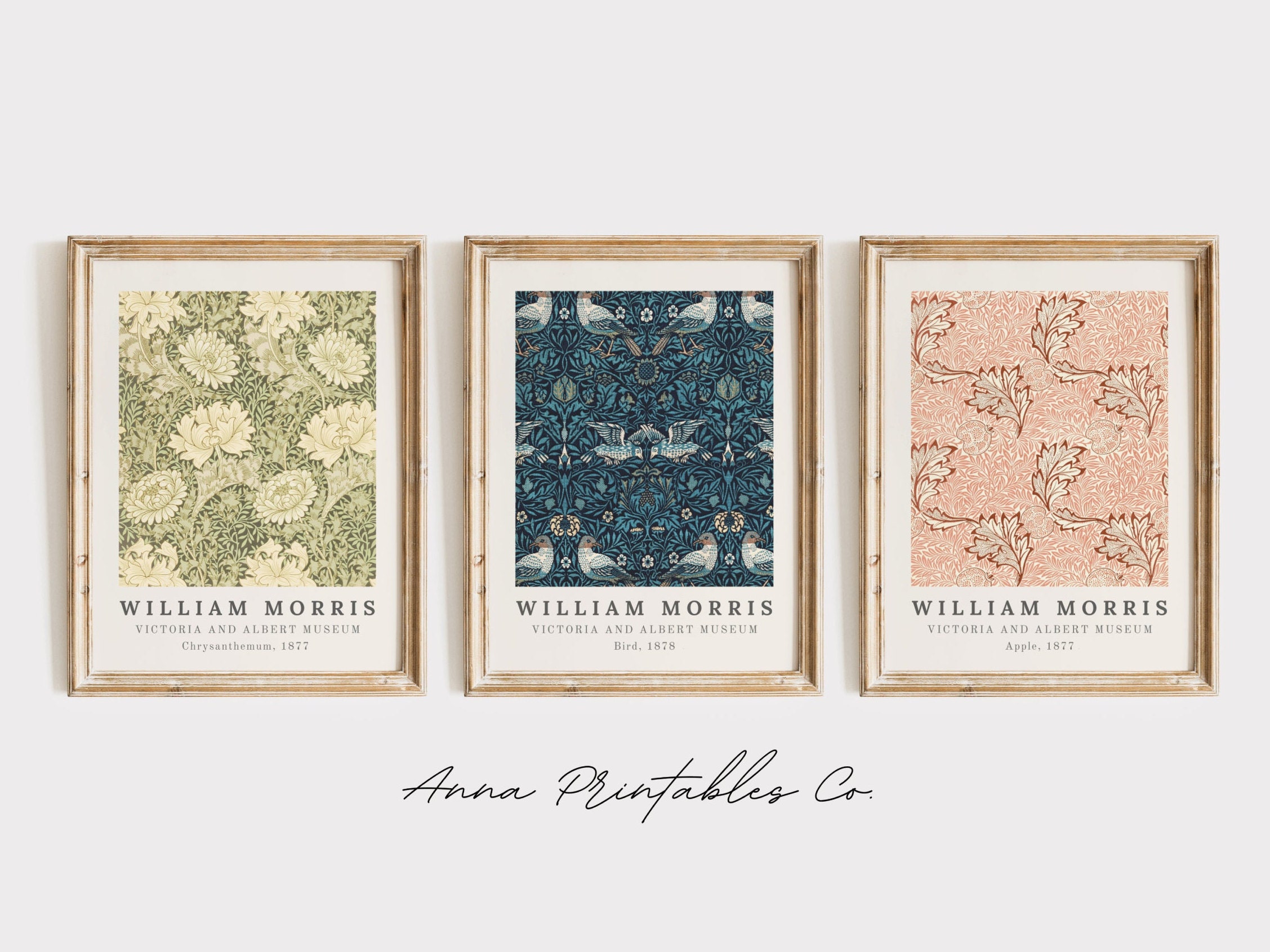 William Morris Set of 6 Poster Bundle Download, Art Nouveau Printable ...