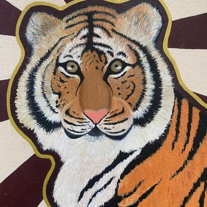 Leonardo (the Tiger) - Acrylic Painting - Realistic Art - Animal Art - Nature - Decor - Pop Art - Original Art