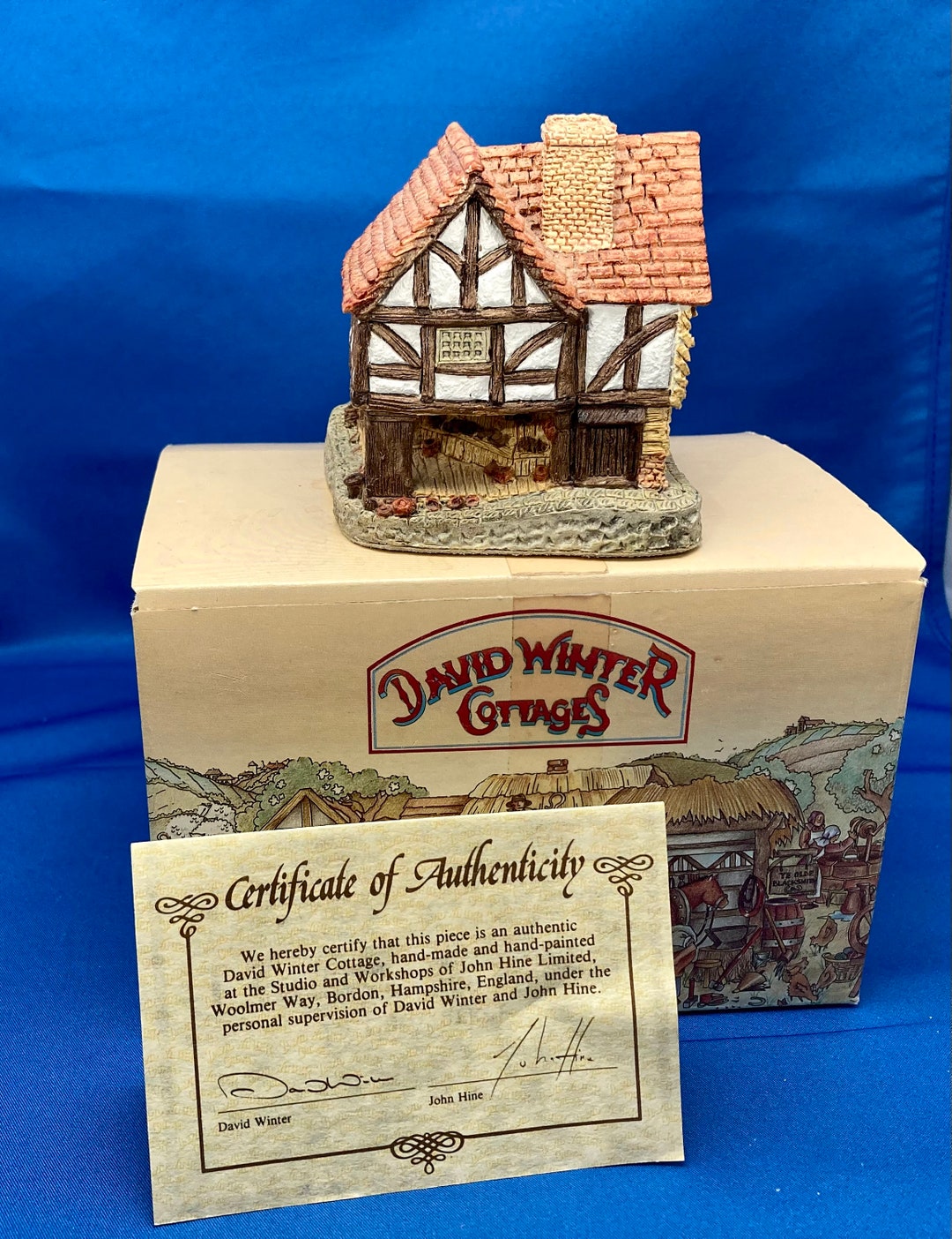 David Winter Cottage Collection Little Market With COA Etsy