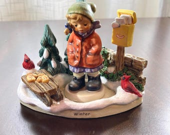Vintage 2005 &quot;Winter Magic All Bundled Up&quot; Figurines w/boxes and COAs MINT