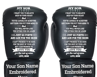 Boxing Gloves | Gift from Mom To Son | Birthday | Christmas Gift