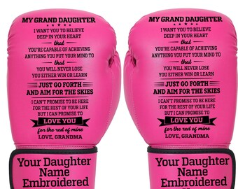 Boxing Gloves | Gift from Grandma To Grand Daughter | Birthday | Christmas Gift