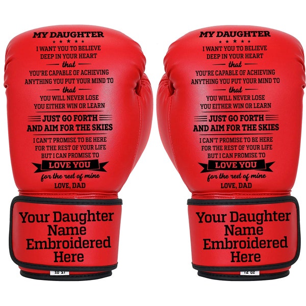 Boxing Gloves | Gift from Dad To Daughter | Birthday | Christmas Gift