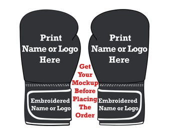 Gants de boxe personnalisés pour adultes/adolescents/nom brodé sur les poignets