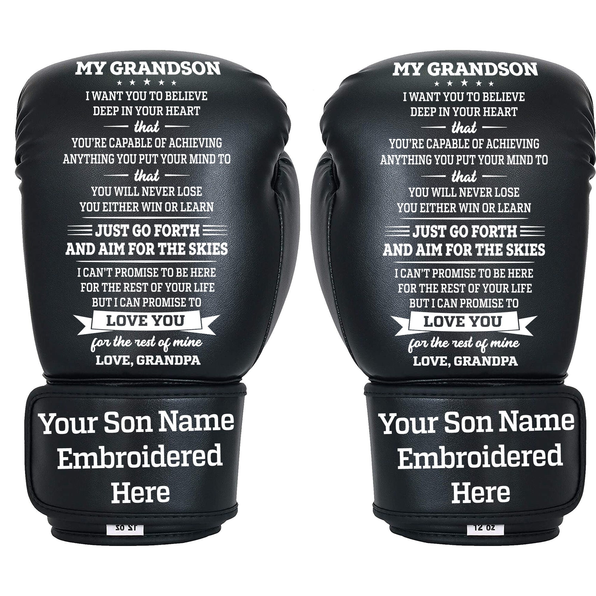 Boxing Gloves Gift From Grandpa to Grandson Birthday Christmas Gift Etsy