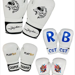Erwachsene / Jugendliche Anpassen Boxhandschuhe / Name auf Handgelenken gestickt Bild 3