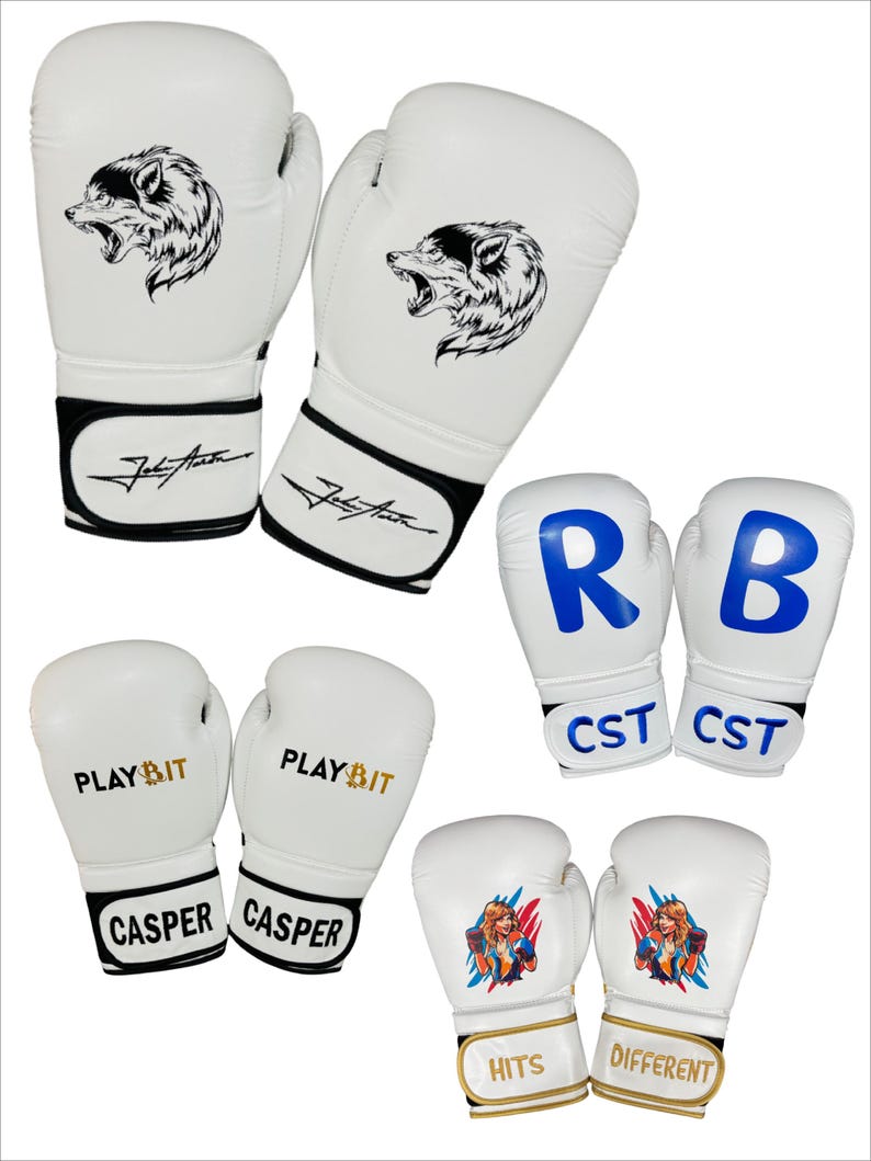 Erwachsene / Jugendliche Anpassen Boxhandschuhe / Name auf Handgelenken gestickt Bild 3