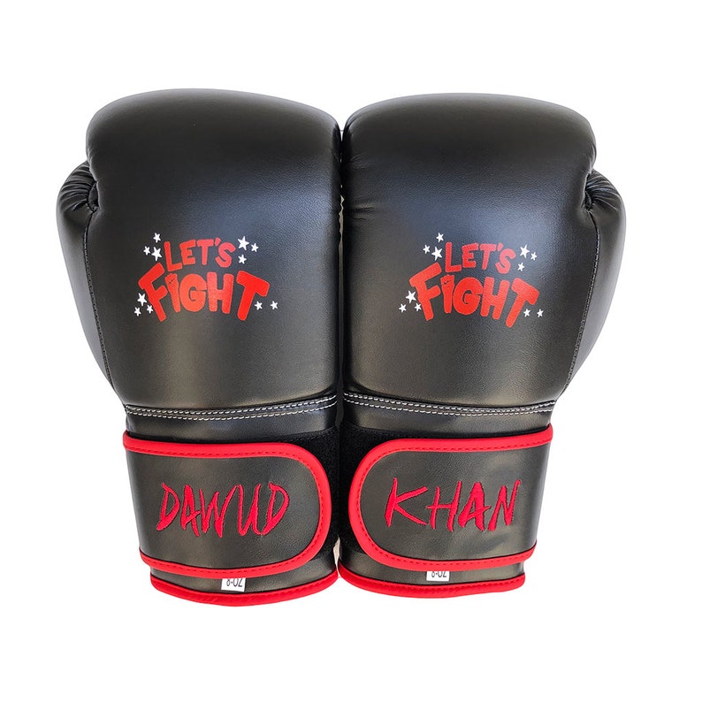 Adult/youth Personalized Boxing Gloves/ Name Embroidered on Wrists Etsy
