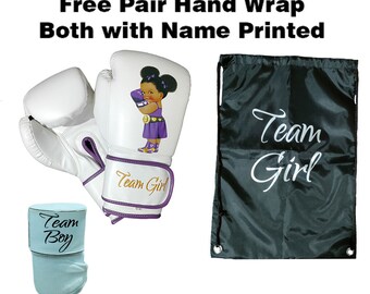 Personalisiertes Geburtstagsbanner Mit Boxhandschuhen – Mit Beliebigem Namen & Alter, 80x29,7 Cm, Aus Seidenpapier