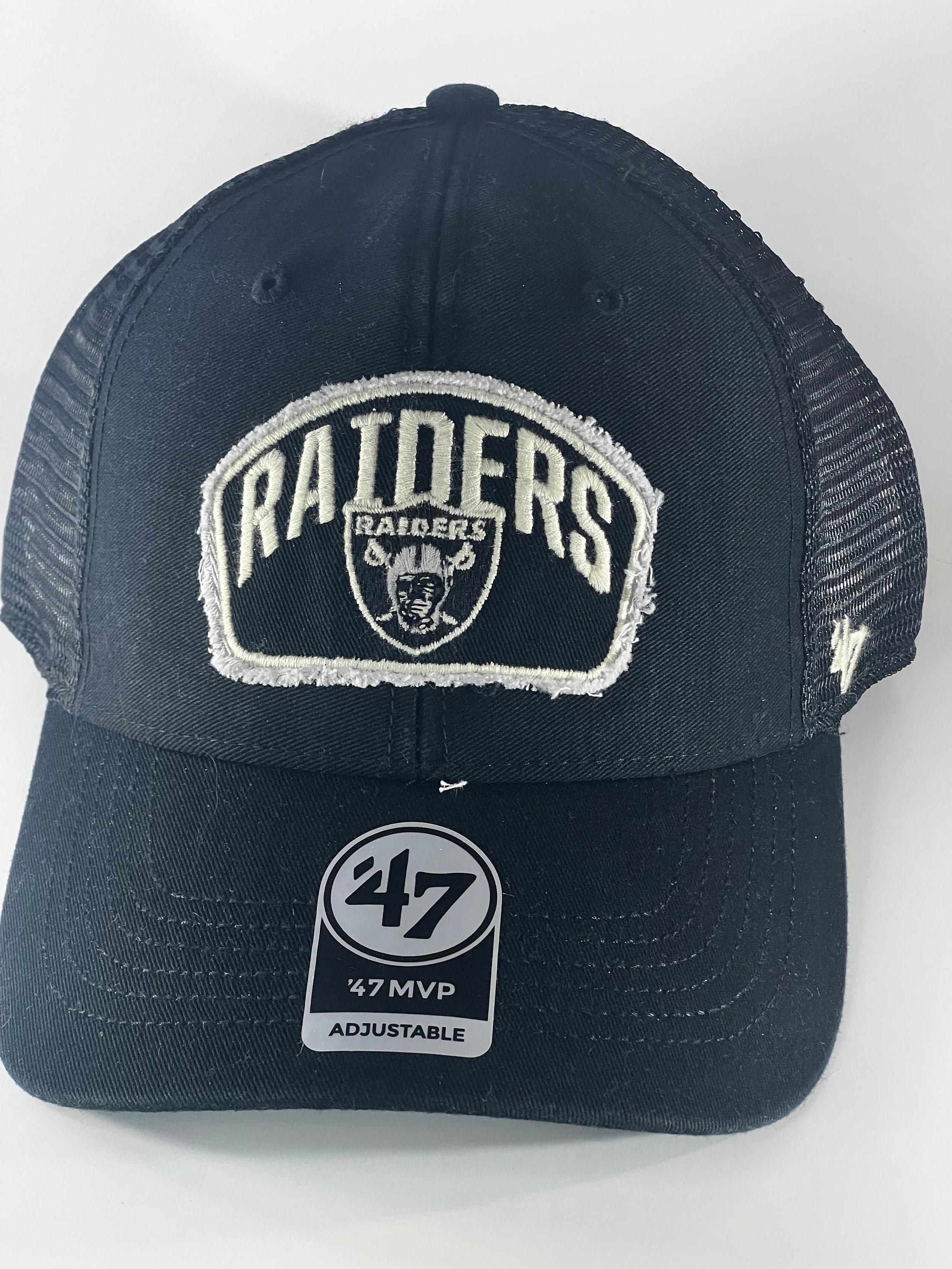 Oakland Raiders 47 Brand Black MVP Adjustable Hat