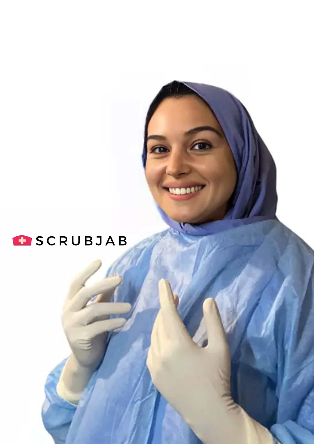 Buy SCRUBJAB ® Theatre Hijab Scrub Hijab Washable at 60 C Made of