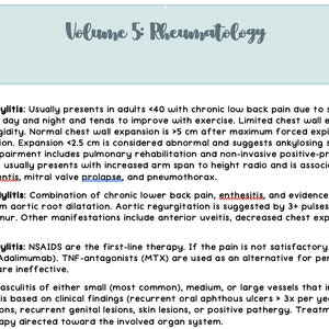 Volume 5: Rheumatology