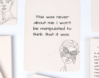 Affirmation Cards, Post breakup, Written by a Therapist