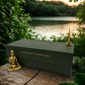 28 Day Meditation Candle Kit, Journey of Mindfulness, Beeswax Candles for Meditation image 5