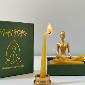 Meditation Candle Set, Meditation candle, Mindfulness gift, Wellness gift ideas, wellbeing gift,