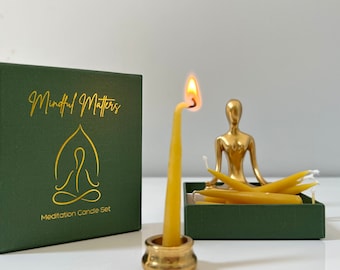 Meditation Candle Set, 20-min Burn Time, Mindfulness, Wellness, Self-care