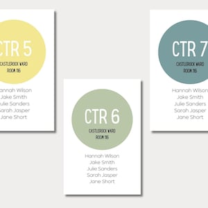 Primary Classroom Door Signs Template | LDS Primary Classroom Signs | Primary Classes Door Signs | Digital Download Template | LDS Primary, Classroom Signs, Door Signs for Classrooms, LDS, Primary 2024 Classroom Signs