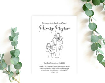 聖餐会のための初等協会プログラム | LDS 初等協会プログラム テンプレート | LDS 初等協会プログラム | 初等協会プログラム テンプレートのダウンロード LDS | デジタル