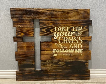 Rustic Wooden Cross Wall Decor