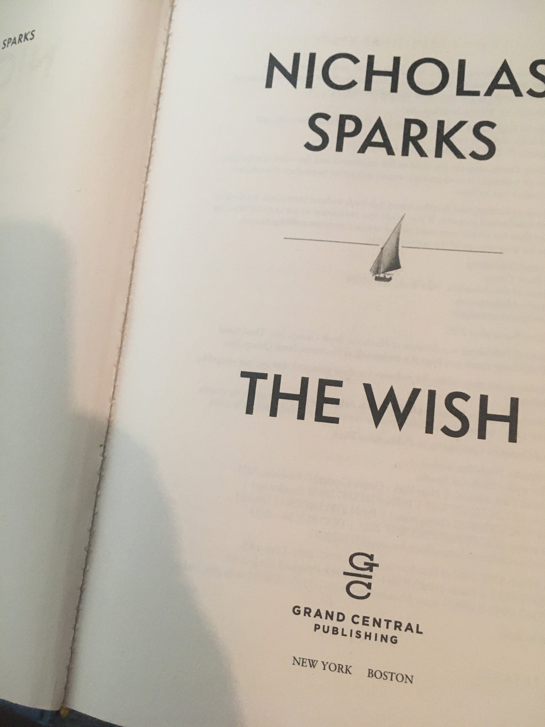 First Edition the Wish Nicholas Sparks 2021 Grand Central Italy ...