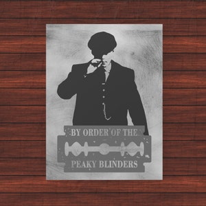 Thomas Shelby Peaky Blinders Vectorswall art decoration & laserengraving-cutting.