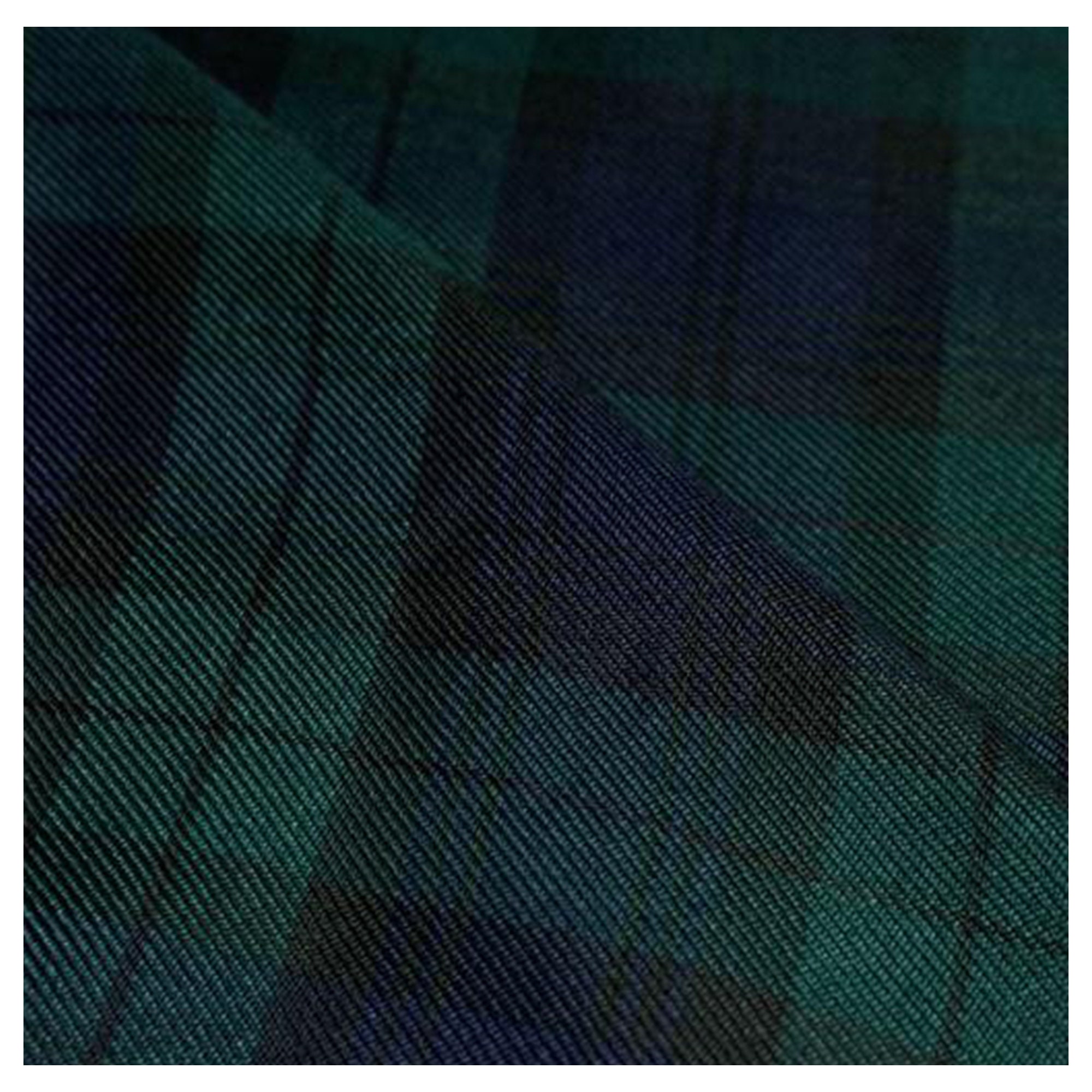 Check Tartan Fabric Blackwatch Pattern Polyviscose Christmas Festival