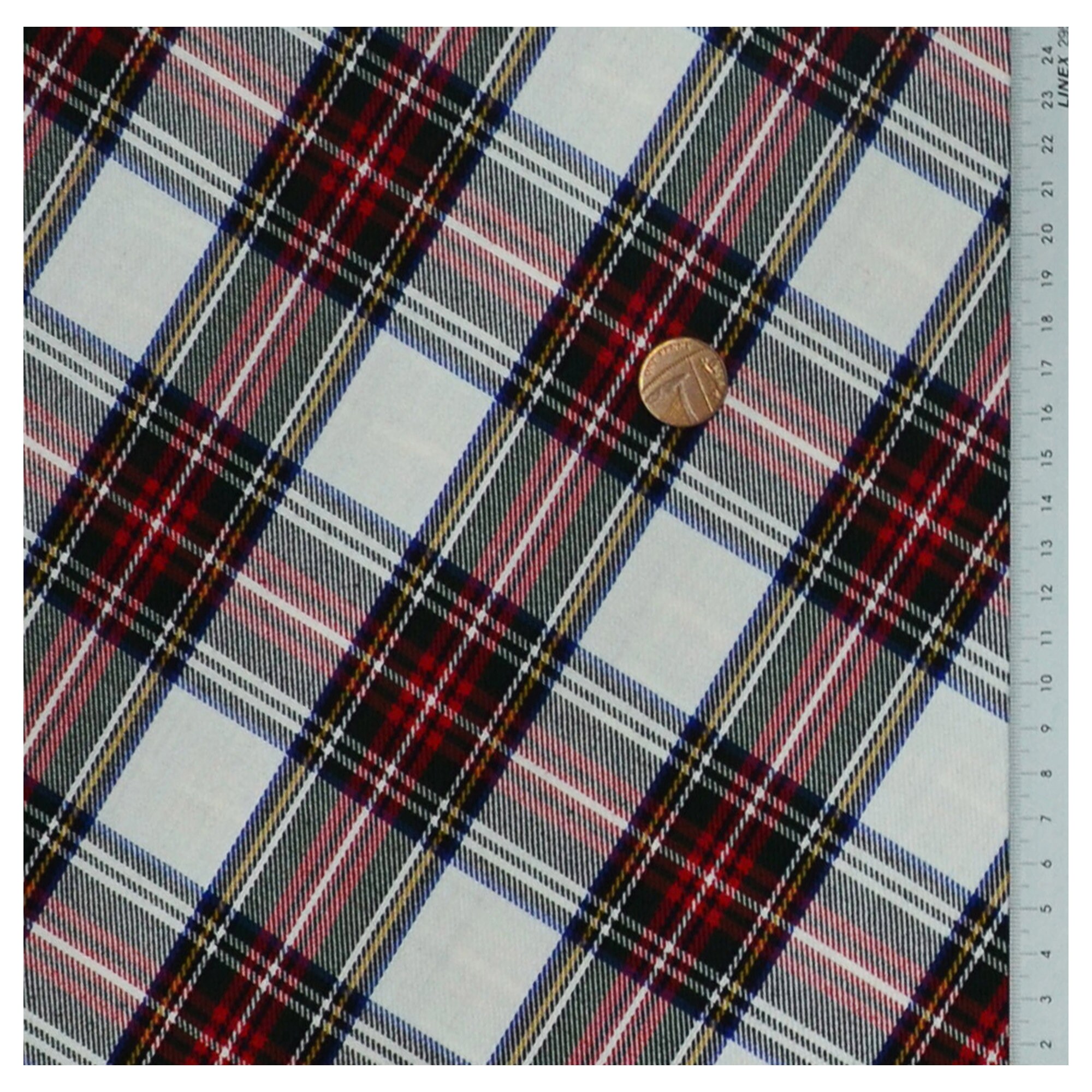 Dress Stewart Check Tartan Fabric Scottish Check Pattern Polyviscose ...