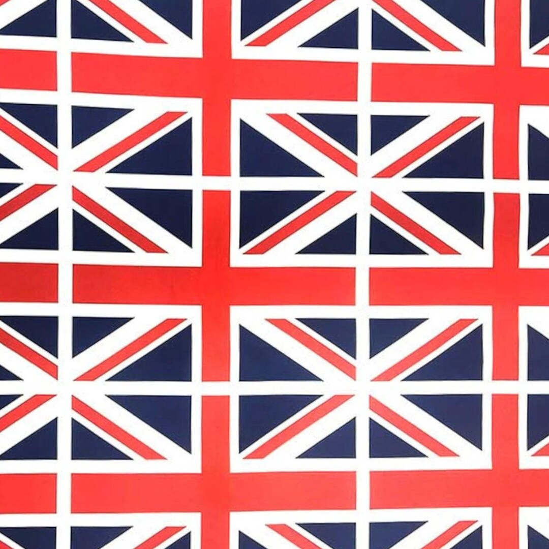Union Jack Fabric UK Flag Cotton Fabric Bunting Variety 148cm Wide Rose Union Jack Fabric UK Flag Cotton Fabric Bunting Variety 148cm Wide Rose