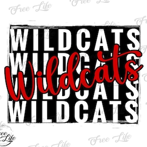 Wildcats PNG Download, Wildcats SVG Digital Art Download, Wildcats Mascot Download, Wildcats Mom Png, Wildcats School Mascot Design