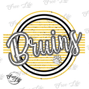 Bruins PNG Download, Bruins Digital Art Download, Bruins Mascot