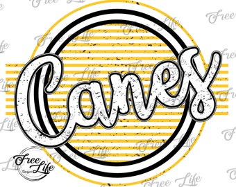 Canes PNG Download, Canes PNG Digital Art Download, Canes Mascot Download, Canes Mom, Gold Canes School Mascot Png, School Spirit Design