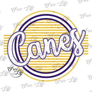 Canes PNG Download, Canes PNG Digital Art Download, Canes Mascot Download, Canes Mom, Gold and Purple Canes School Mascot Png, School Spirit