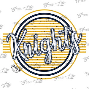 Knights PNG Download, Knights Digital Download, Knights Mascot Download, Knights Mom, Gold and Navy Knights School Mascot, Knights Printable