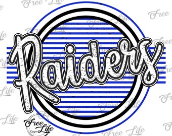 Raiders PNG Download, Raiders Digital Art Download, Raiders Mascot Download, Raiders Mom, Blue Raiders School Mascot, School Spirit Design