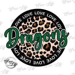 Dragons PNG Download, Dragons Digital Art Download, Dragons Mascot Download, School Spirit Design, Green Dragons School Mascot Png