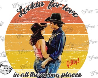 Urban Cowboy PNG Download, Bud and Sissy Digital Art Download, Looking For Love In All The Wrong Places