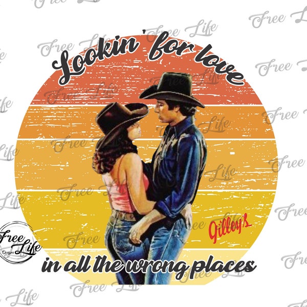 Urban Cowboy PNG Download, Bud and Sissy Digital Art Download, Looking For Love In All The Wrong Places