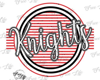 Knights PNG Download, Knights SVG Digital Art Download, Knights Mascot Download, Knights Mom, Red Knights School Mascot, Knights Printable