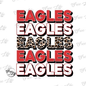 Eagles PNG Download, Eagles Digital Art Download, Eagles Mascot Download, Eagles Mom Png, Red Eagles School Mascot Png, Eagles Printable