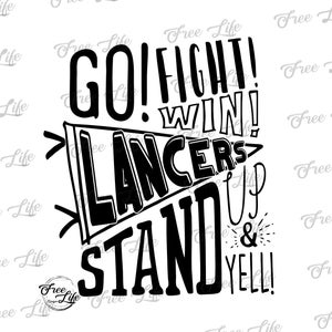 Lancers PNG Download, Go Lancers School Mascot Png, Lancers PNG Digital Art Download, Lancers Mascot Download, Lancers Mom Png and Svg