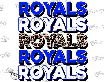 Royals PNG Download, Royals Digital Art Download, Royals Mascot Download, Royals Mom, Royals School Mascot Png, School Spirit Png