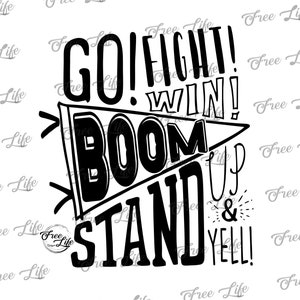 Boom PNG Download, Boom Team Mascot, Boom Digital Download, Boom Mascot Download, Red, Go Boom, Boom Mom, Boom SVG