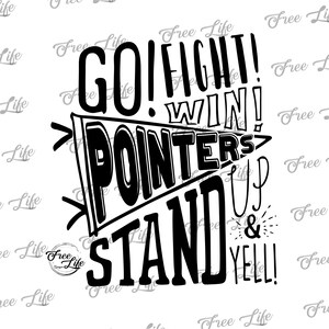 Pointers PNG Download, Pointers SVG Digital Art Download, Pointers Mascot Download, Pointers Mom, Pointers School Mascot Png, School Spirit