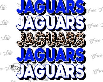 Jaguars PNG Download, Jaguars Digital Art Download, Jaguars Mascot Download, Jaguars Mom, Blue Jaguars School Mascot, School Spirit Png