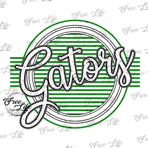 Gators PNG Download, Gators Digital Art Download, Gators Mascot Download, Gators Mom Png, Green Gators School Mascot, School Spirit Design