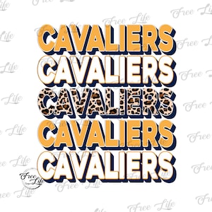Cavaliers PNG Download, Cavaliers Digital Art Download, Cavaliers Mascot Download, Cavaliers Mom Png, School Spirit Design, Cavaliers Design