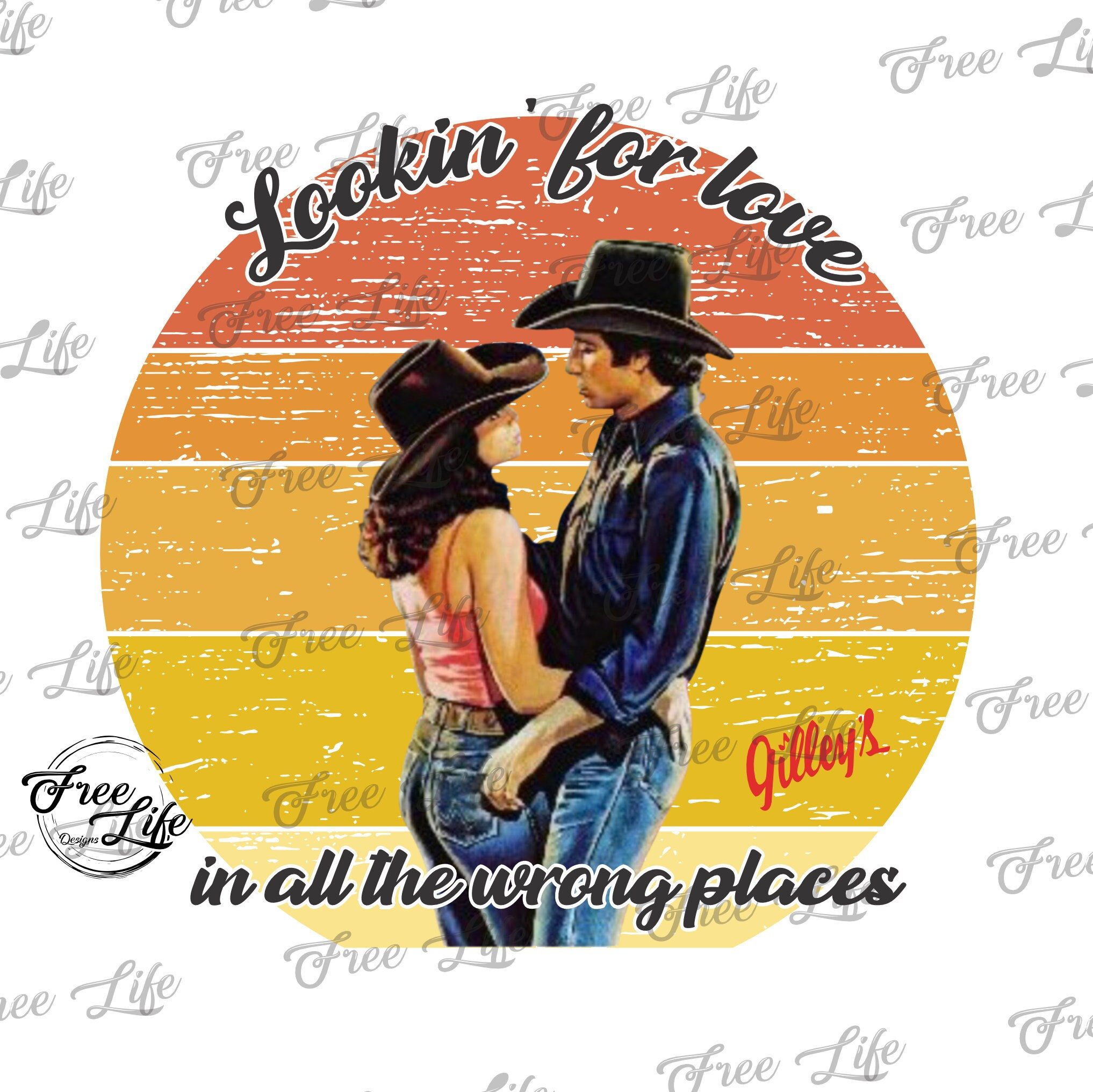 Urban Cowboy PNG Download, Bud and Sissy Digital Art