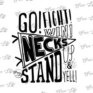 Necks PNG Download, Necks SVG Digital Art Download, Necks Mascot Download, Necks Mom, Necks School Mascot, Necks Printable