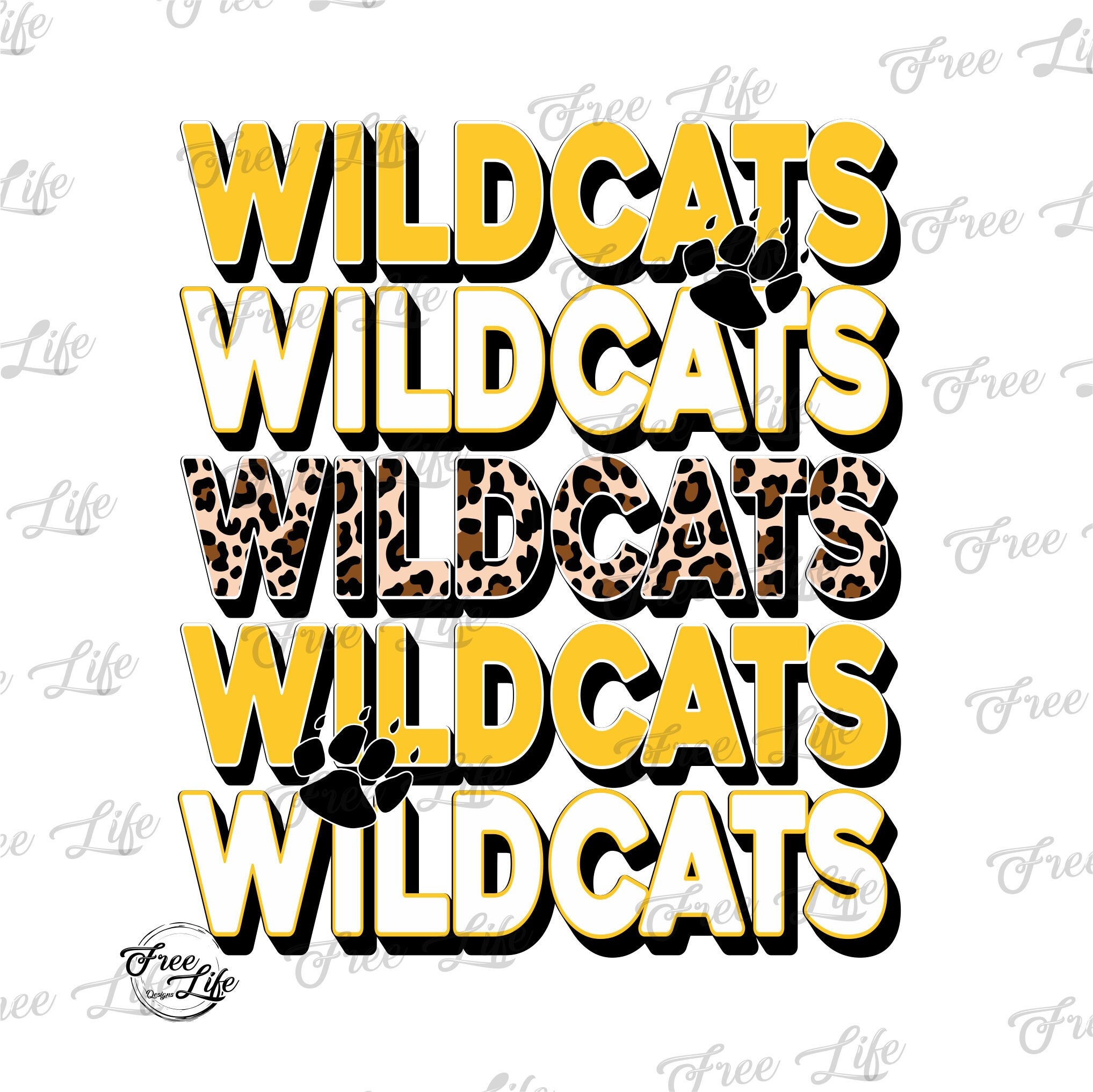 Northwestern Wildcats Mascot Design Gold Medallion Pencil Caddy